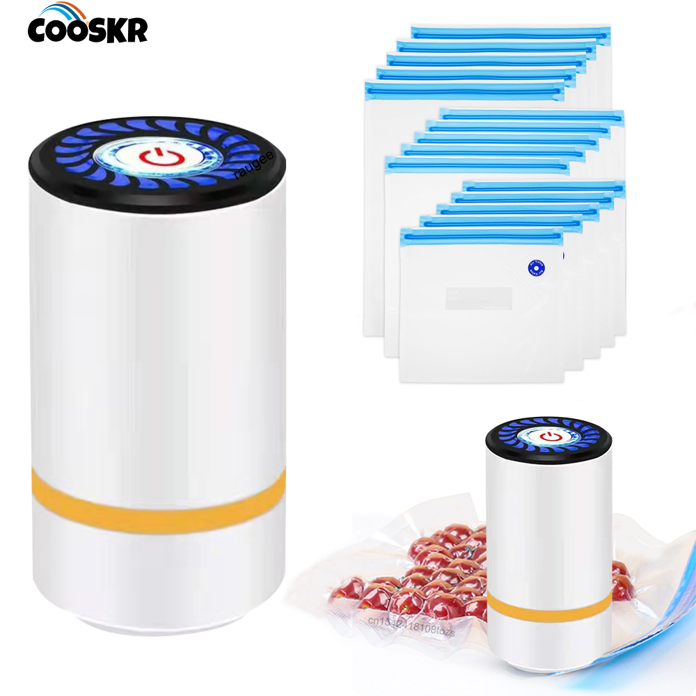 Food Vacuum Sealer Machine - Electric Air Pump Handheld Automatic Air