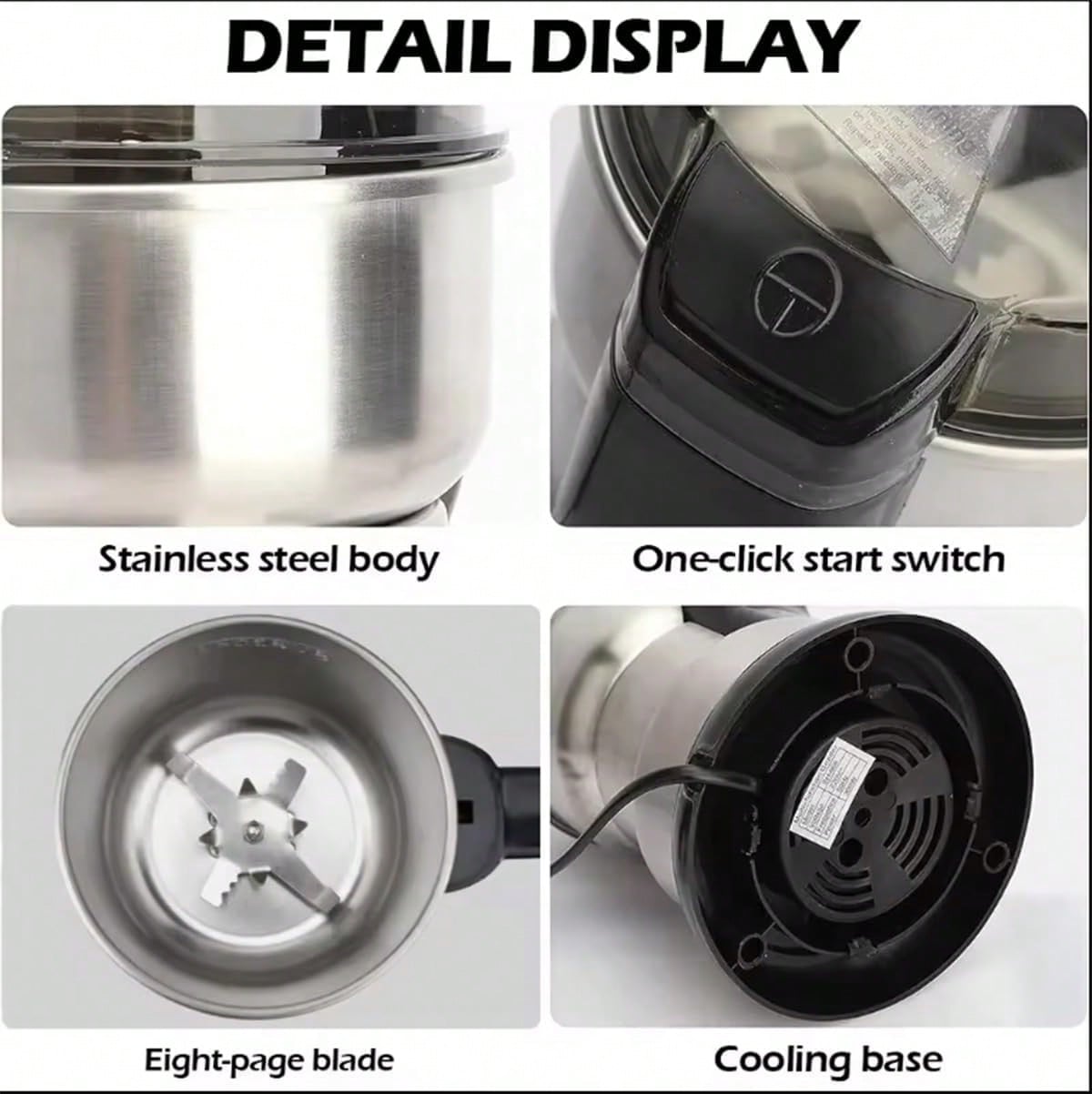 Coffee Grinder, 300W Powerful  - Coffee Bean Grinder Electric ulasan dan harga
