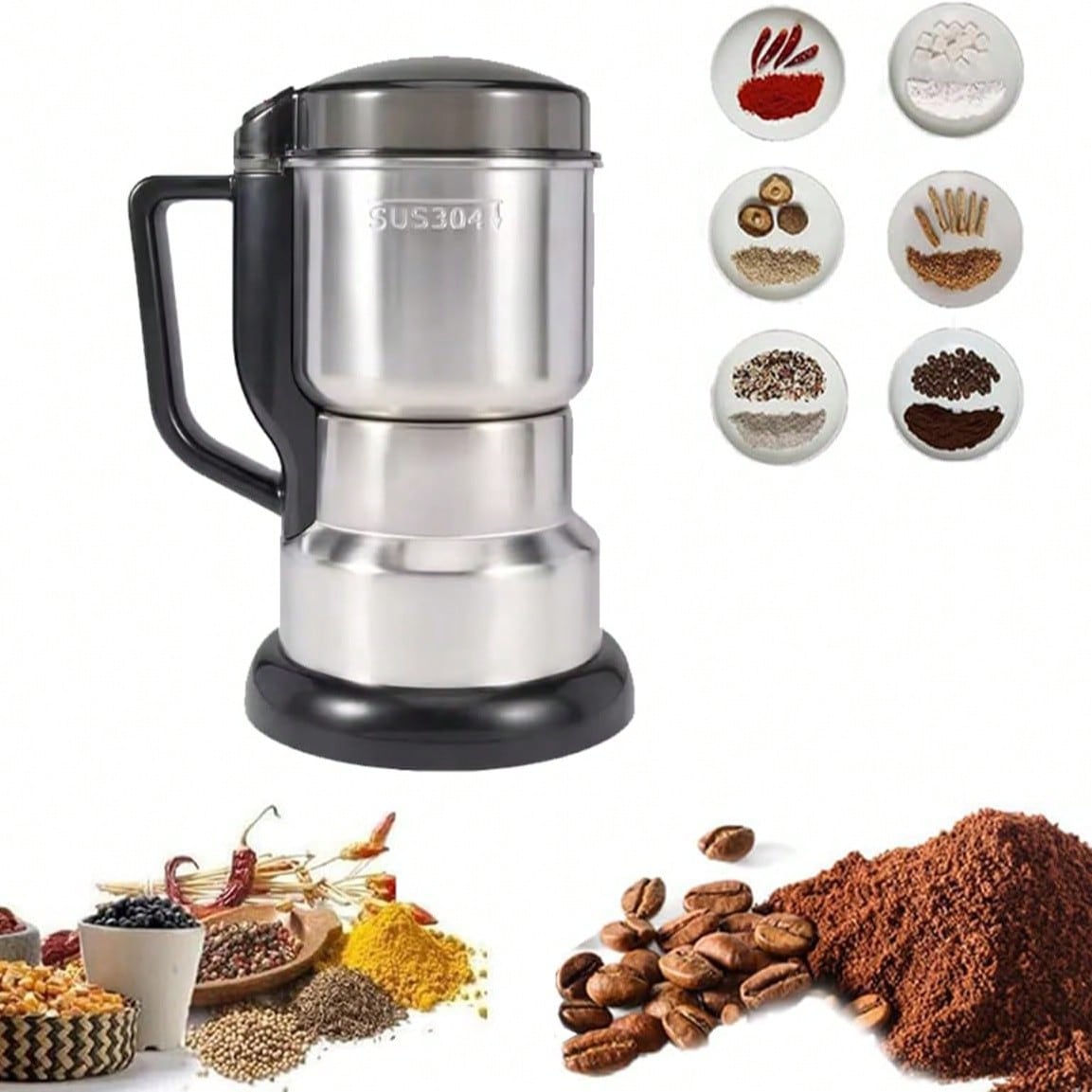 Coffee Grinder, 300W Powerful  - Coffee Bean Grinder Electric ulasan dan harga