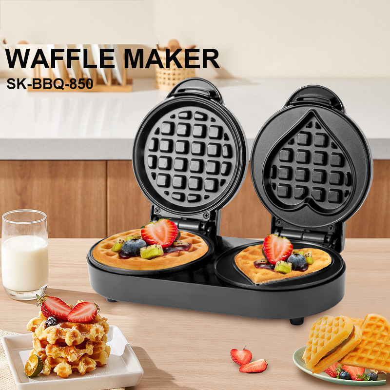 110V Double Plate Waffle Maker - Mini Waffle Maker Machine ulasan dan harga