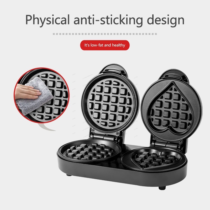 110V Double Plate Waffle Maker - Mini Waffle Maker Machine ulasan dan harga