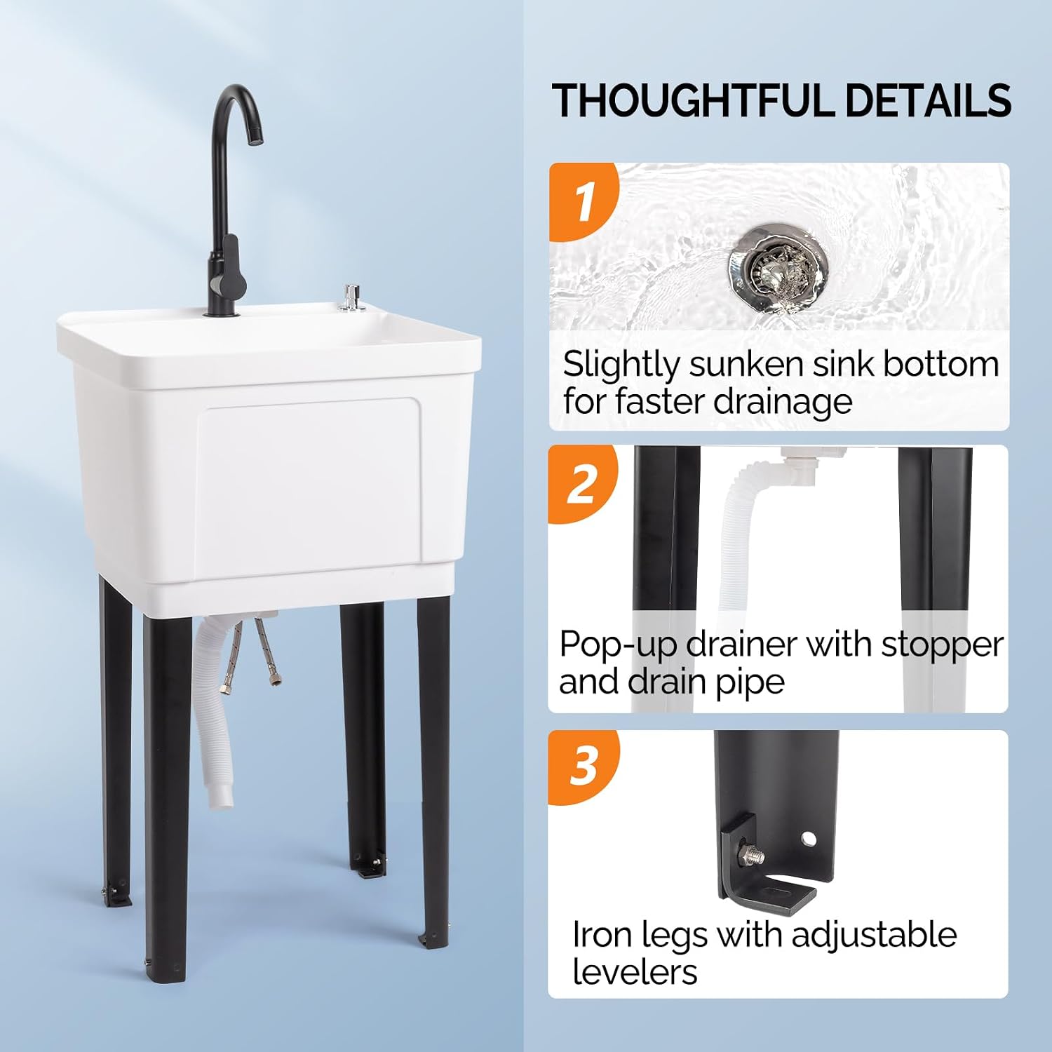 13-Gallon Utility Sink Laundry - Laundry ulasan dan harga