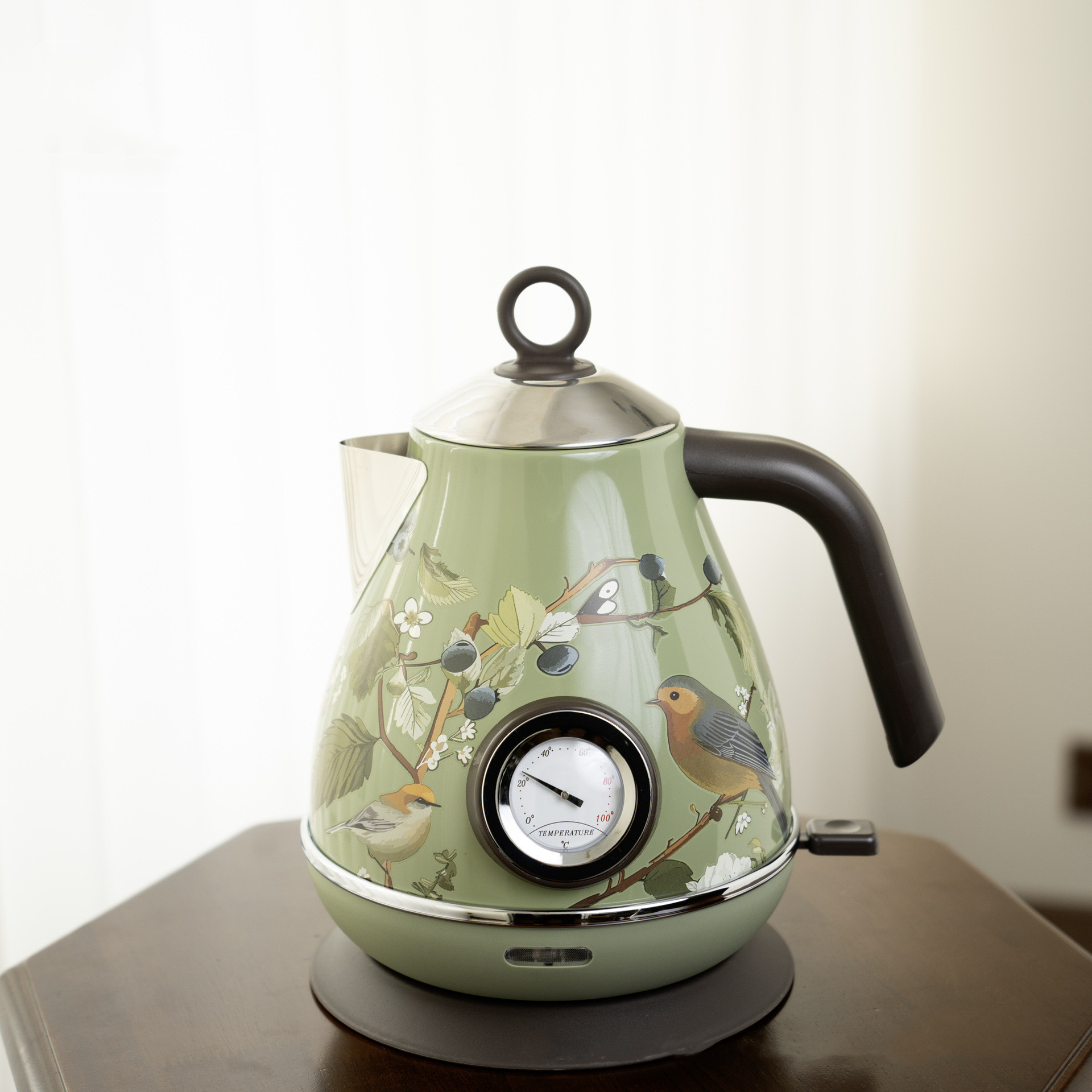 1.7L Retro Pink Floral Electri - Electric Kettle Temperature Control ulasan dan harga