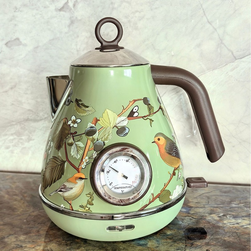 1.7L Retro Pink Floral Electri - Electric Kettle Temperature Control ulasan dan harga